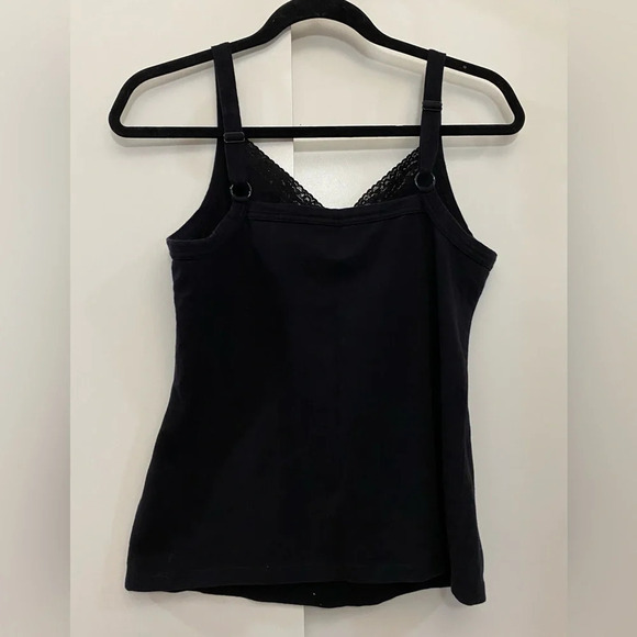 Northern Reflection women black  Y2K baby doll laced strappy cotton top size M - Picture 3 of 5